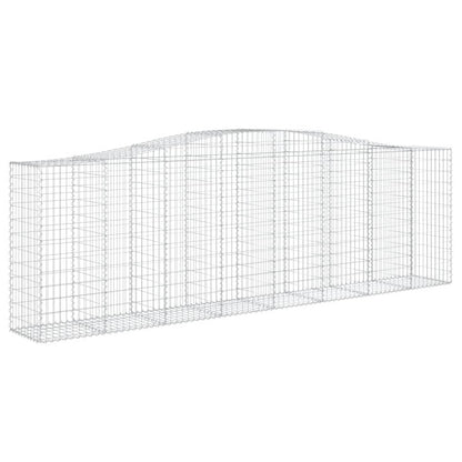 Schanskorven 2 st gewelfd 400x50x120/140 cm ijzer 2 400 x 50 x 120/140 cm