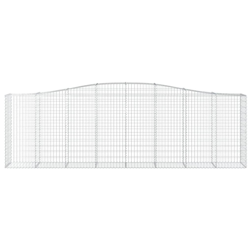 Schanskorven 2 st gewelfd 400x50x120/140 cm ijzer 2 400 x 50 x 120/140 cm