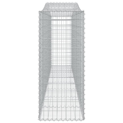 Schanskorven 2 st gewelfd 400x50x120/140 cm ijzer 2 400 x 50 x 120/140 cm