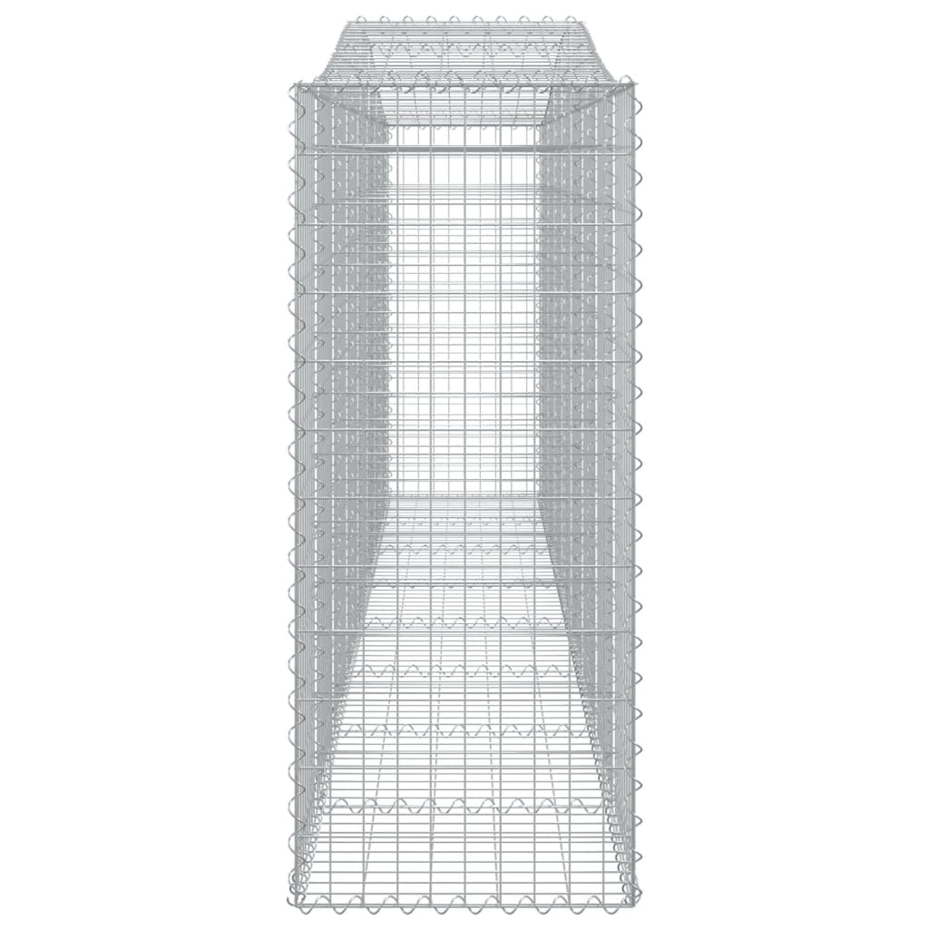 Schanskorven 4 st gewelfd 400x50x120/140 cm ijzer 4 400 x 50 x 120/140 cm