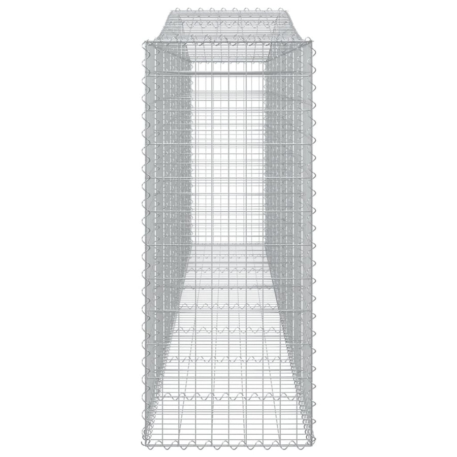 Schanskorven 4 st gewelfd 400x50x120/140 cm ijzer 4 400 x 50 x 120/140 cm