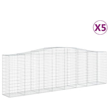 Schanskorven 5 st gewelfd 400x50x120/140 cm ijzer 5 400 x 50 x 120/140 cm