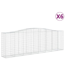 Schanskorven 6 st gewelfd 400x50x120/140 cm ijzer 6 400 x 50 x 120/140 cm