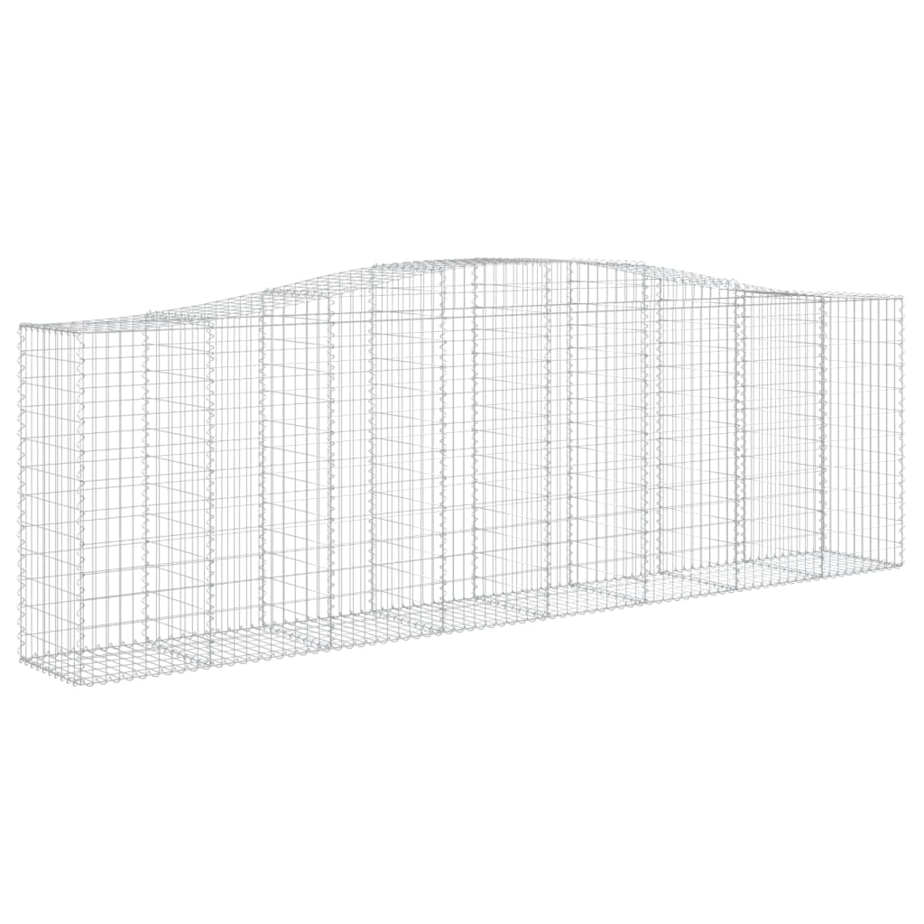 Schanskorven 6 st gewelfd 400x50x120/140 cm ijzer 6 400 x 50 x 120/140 cm