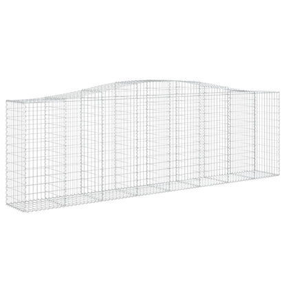 Schanskorven 8 st gewelfd 400x50x120/140 cm ijzer 8 400 x 50 x 120/140 cm