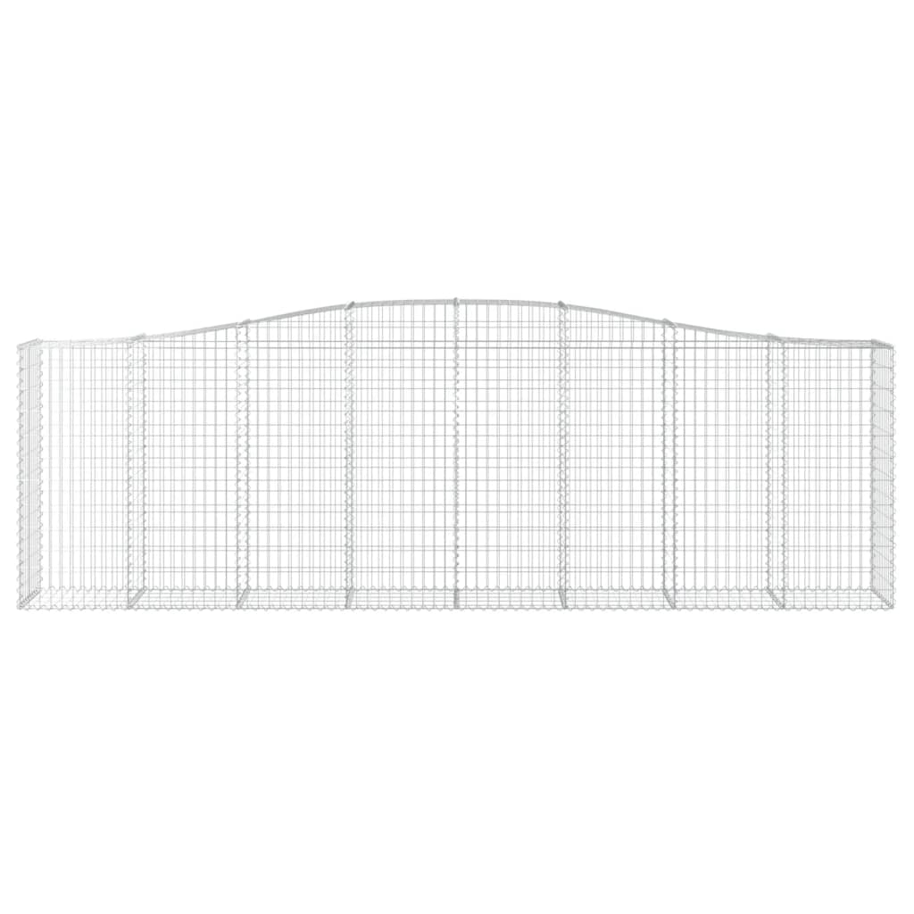 Schanskorven 8 st gewelfd 400x50x120/140 cm ijzer 8 400 x 50 x 120/140 cm