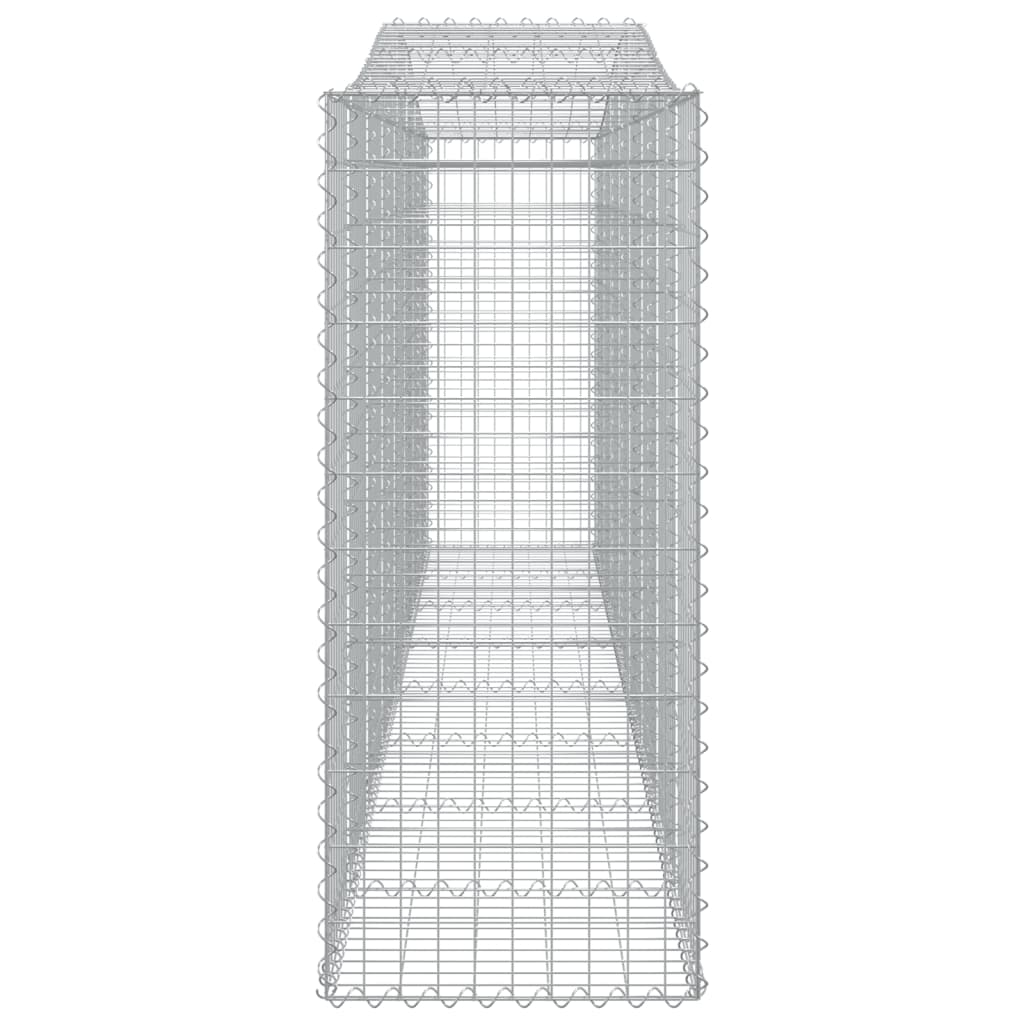 Schanskorven 8 st gewelfd 400x50x120/140 cm ijzer 8 400 x 50 x 120/140 cm