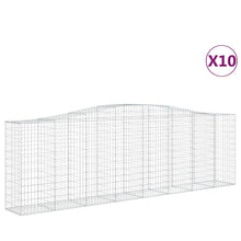Schanskorven 10 st gewelfd 400x50x120/140 cm ijzer 10 400 x 50 x 120/140 cm