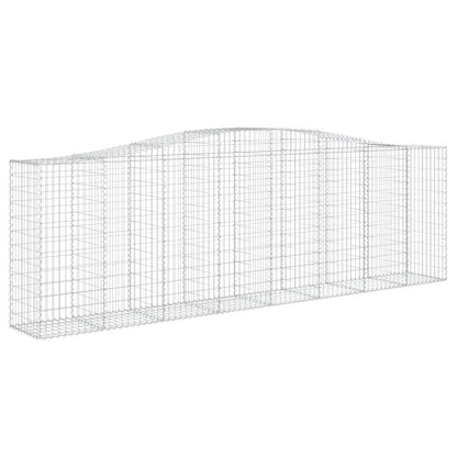 Schanskorven 10 st gewelfd 400x50x120/140 cm ijzer 10 400 x 50 x 120/140 cm