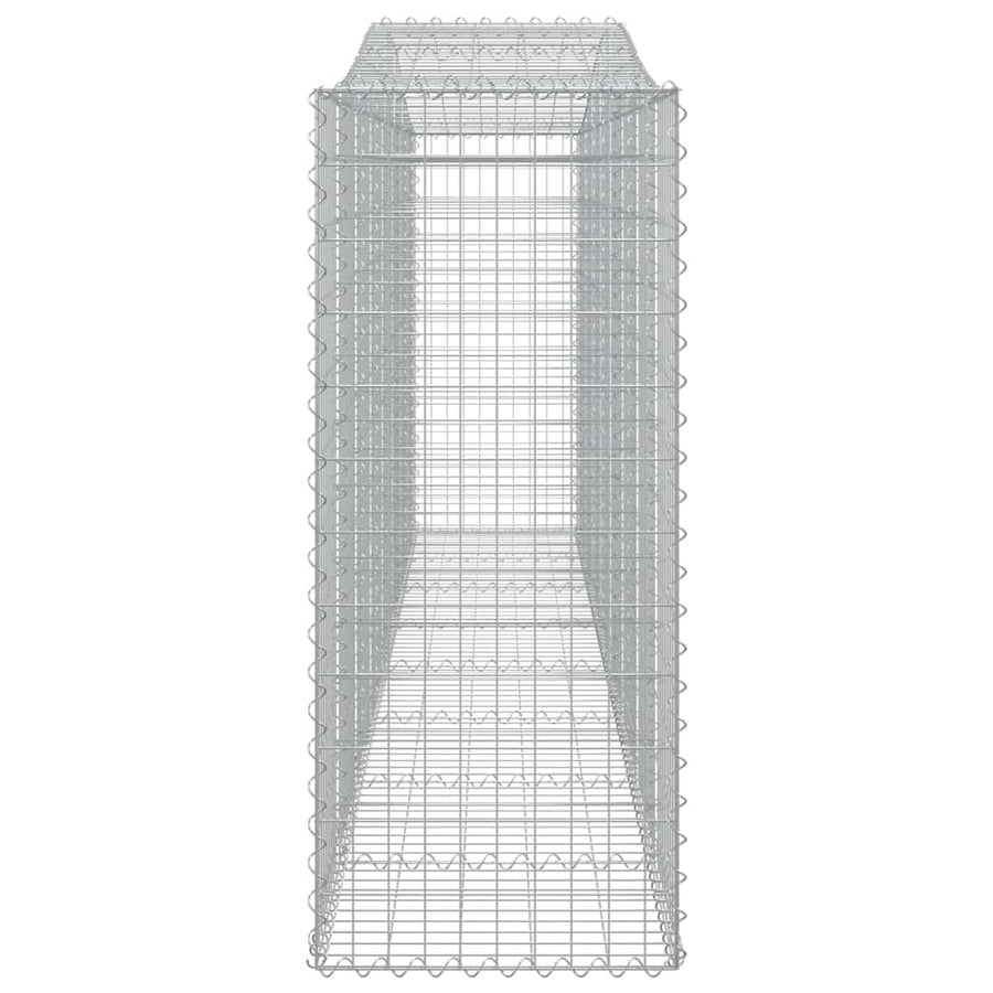 Schanskorven 10 st gewelfd 400x50x120/140 cm ijzer 10 400 x 50 x 120/140 cm