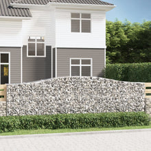 Schanskorven 10 st gewelfd 400x50x120/140 cm ijzer 10 400 x 50 x 120/140 cm