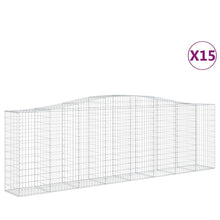 Schanskorven 15 st gewelfd 400x50x120/140 cm ijzer 15 400 x 50 x 120/140 cm