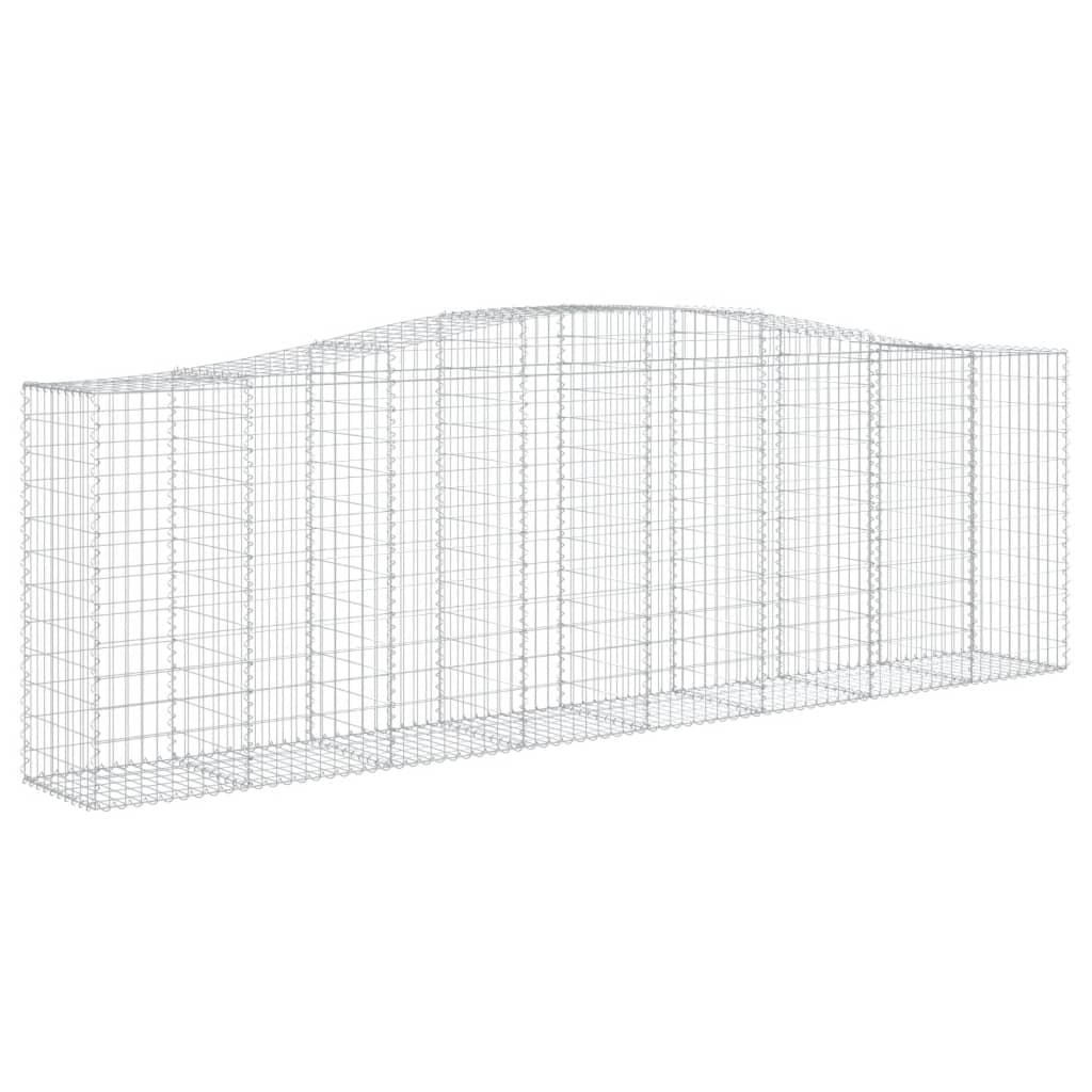 Schanskorven 15 st gewelfd 400x50x120/140 cm ijzer 15 400 x 50 x 120/140 cm