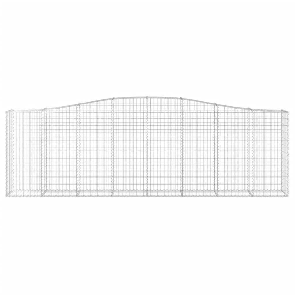 Schanskorven 15 st gewelfd 400x50x120/140 cm ijzer 15 400 x 50 x 120/140 cm