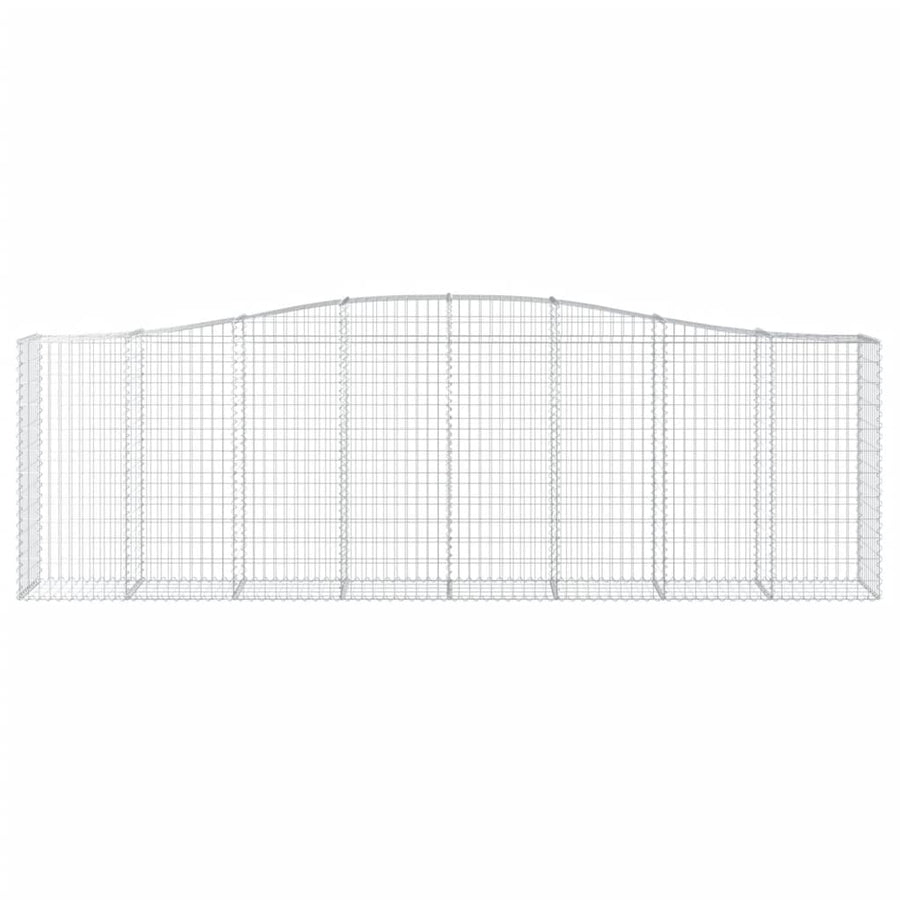 Schanskorven 15 st gewelfd 400x50x120/140 cm ijzer 15 400 x 50 x 120/140 cm