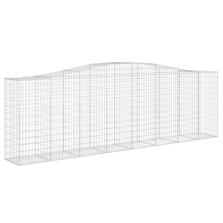 Schanskorven 20 st gewelfd 400x50x120/140 cm ijzer 20 400 x 50 x 120/140 cm