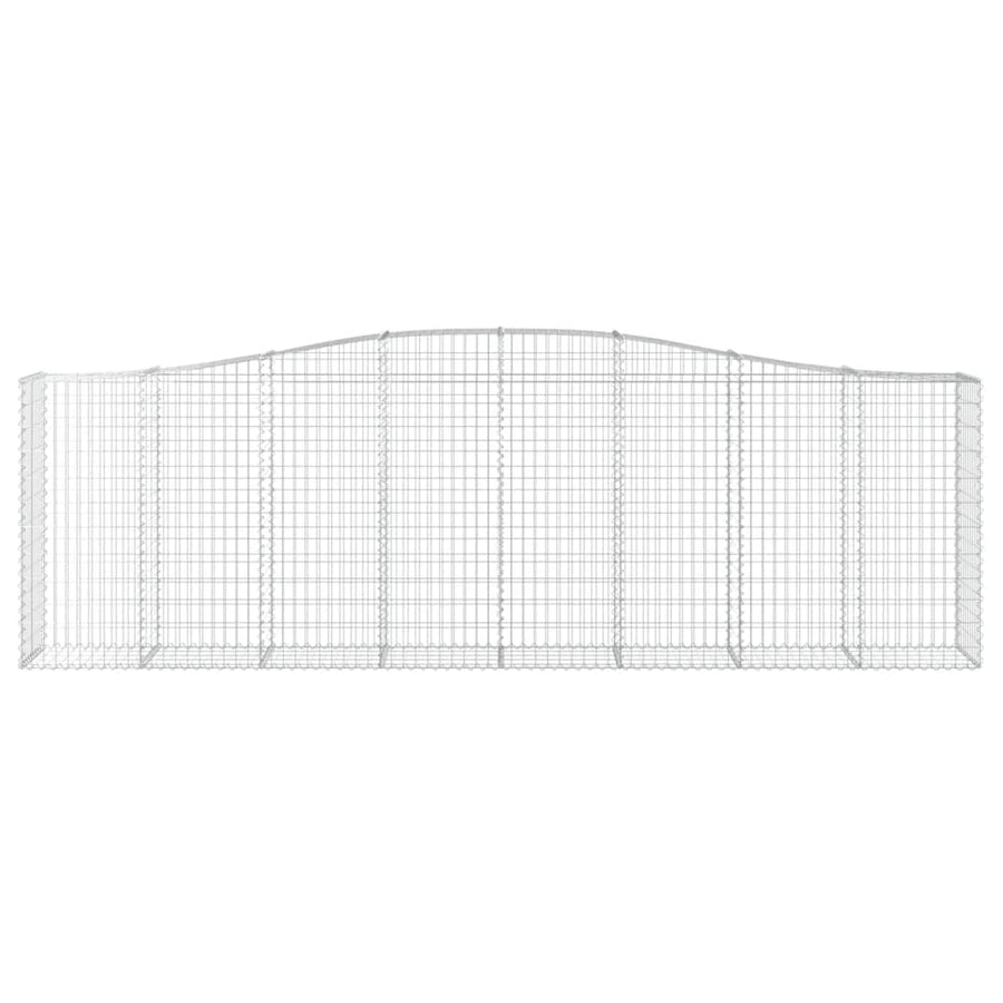 Schanskorven 20 st gewelfd 400x50x120/140 cm ijzer 20 400 x 50 x 120/140 cm