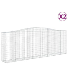 Schanskorven 2 st gewelfd 400x50x140/160 cm ijzer 2 400 x 50 x 140/160 cm