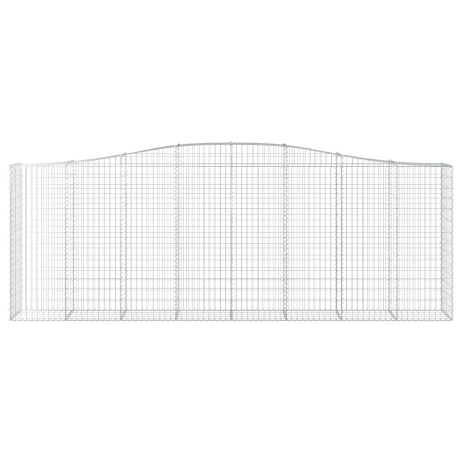 Schanskorven 2 st gewelfd 400x50x140/160 cm ijzer 2 400 x 50 x 140/160 cm