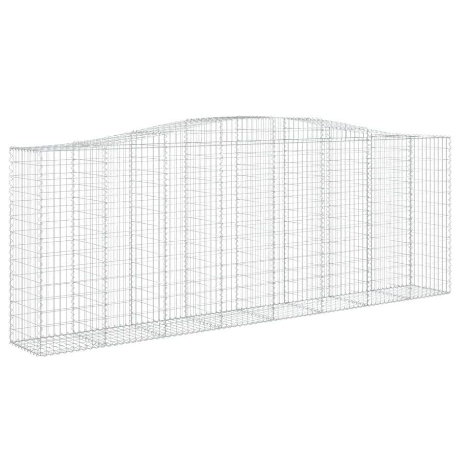 Schanskorven 6 st gewelfd 400x50x140/160 cm ijzer 6 400 x 50 x 140/160 cm
