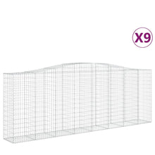 Schanskorven 9 st gewelfd 400x50x140/160 cm ijzer 9 400 x 50 x 140/160 cm
