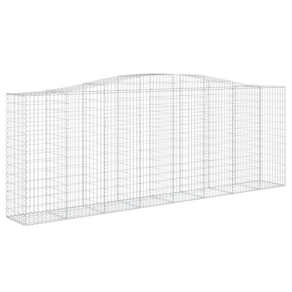 Schanskorven 9 st gewelfd 400x50x140/160 cm ijzer 9 400 x 50 x 140/160 cm
