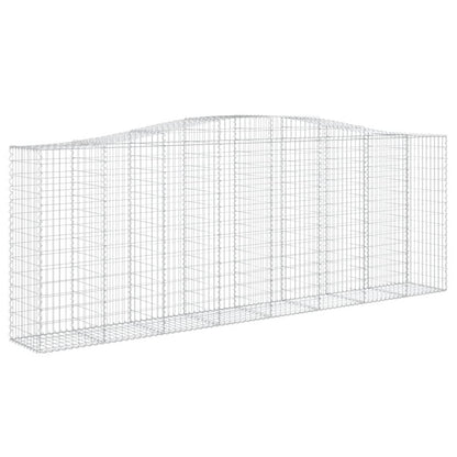 Schanskorven 9 st gewelfd 400x50x140/160 cm ijzer 9 400 x 50 x 140/160 cm