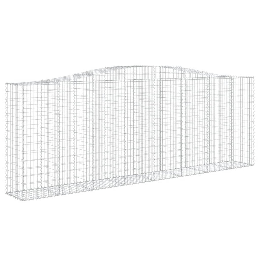Schanskorven 9 st gewelfd 400x50x140/160 cm ijzer 9 400 x 50 x 140/160 cm