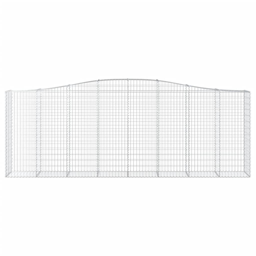 Schanskorven 9 st gewelfd 400x50x140/160 cm ijzer 9 400 x 50 x 140/160 cm