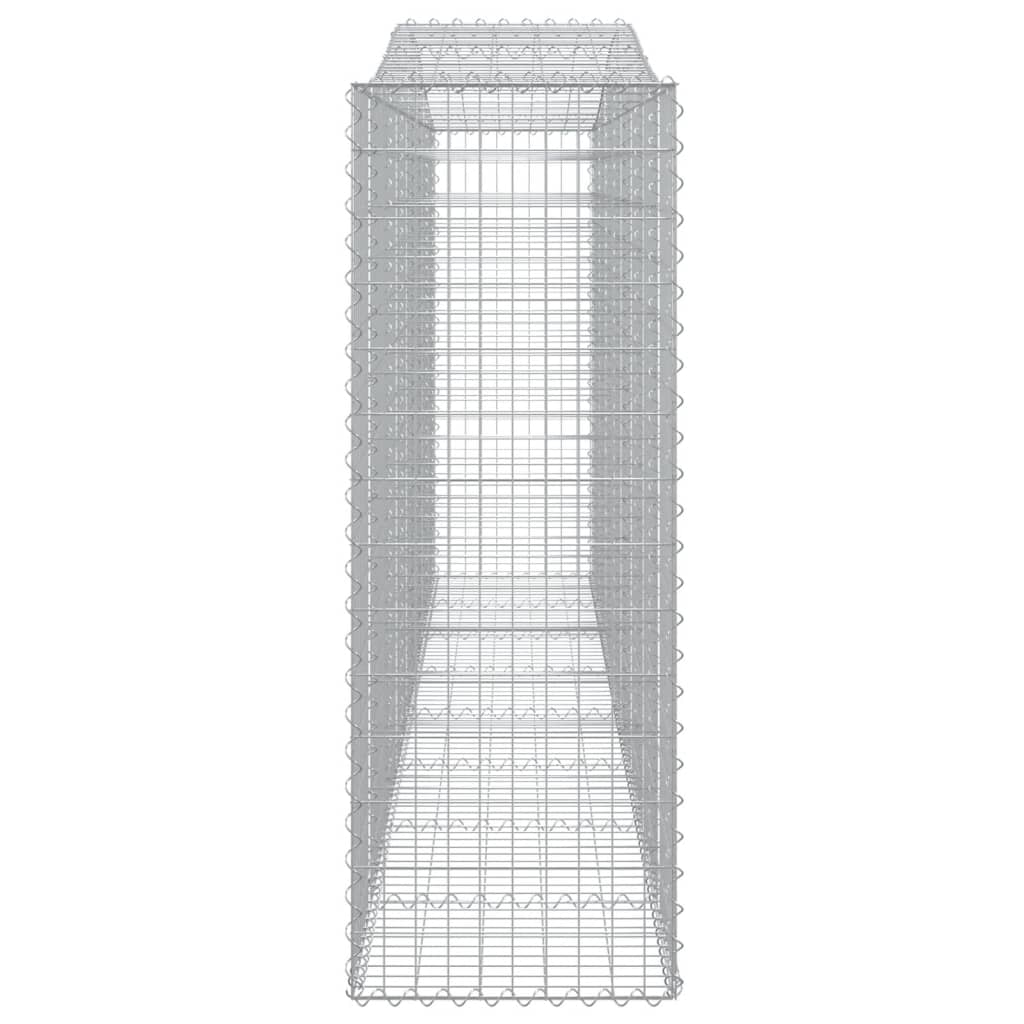 Schanskorven 9 st gewelfd 400x50x140/160 cm ijzer 9 400 x 50 x 140/160 cm