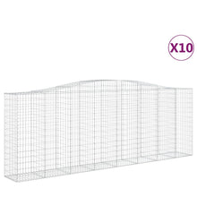 Schanskorven 10 st gewelfd 400x50x140/160 cm ijzer 10 400 x 50 x 140/160 cm