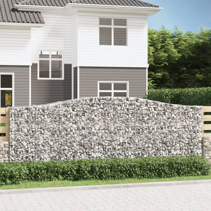 Schanskorven 20 st gewelfd 400x50x140/160 cm ijzer 20 400 x 50 x 140/160 cm