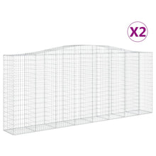 Schanskorven 2 st gewelfd 400x50x160/180 cm ijzer 2 400 x 50 x 160/180 cm