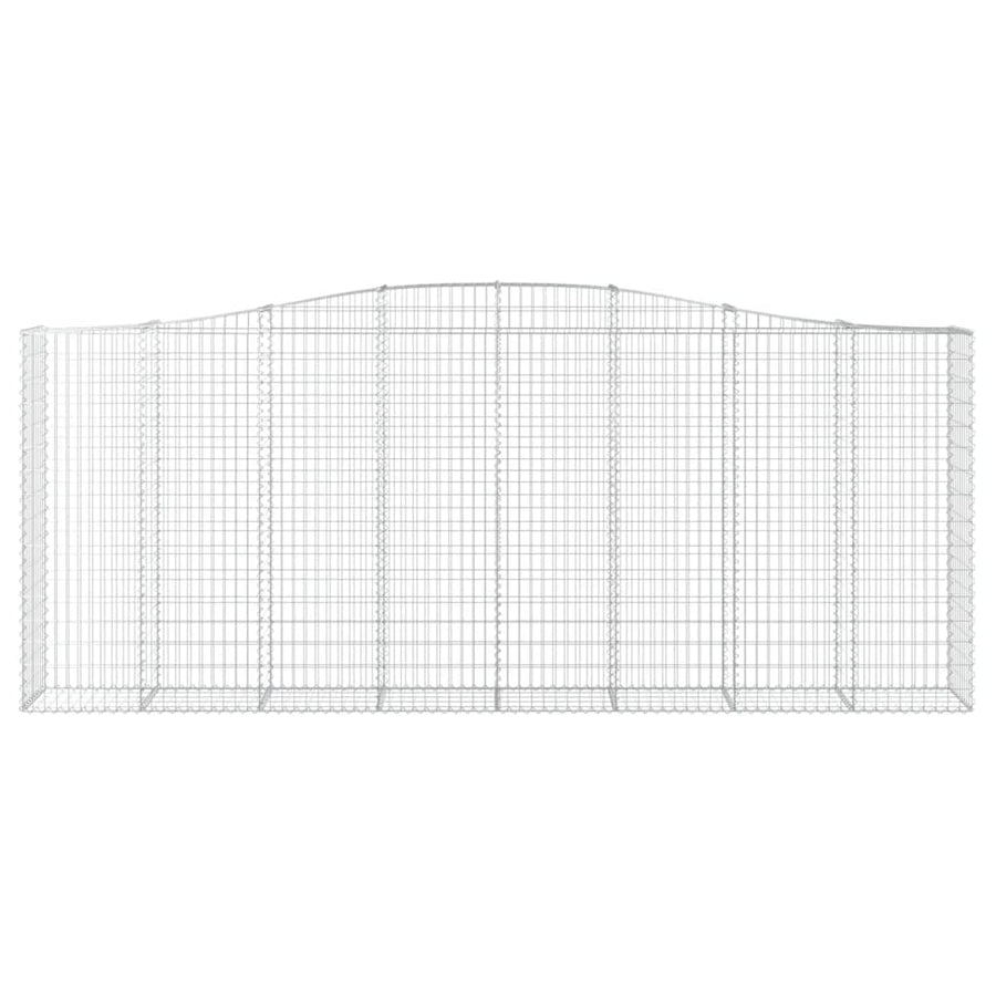 Schanskorven 2 st gewelfd 400x50x160/180 cm ijzer 2 400 x 50 x 160/180 cm