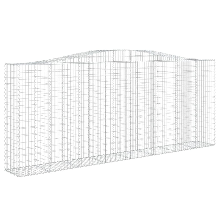 Schanskorven 4 st gewelfd 400x50x160/180 cm ijzer 4 400 x 50 x 160/180 cm