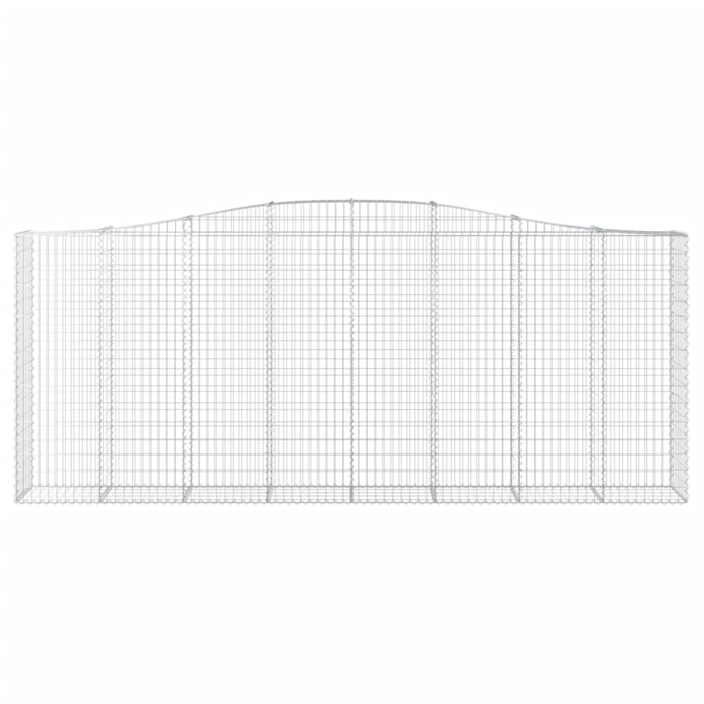 Schanskorven 7 st gewelfd 400x50x160/180 cm ijzer 7 400 x 50 x 160/180 cm