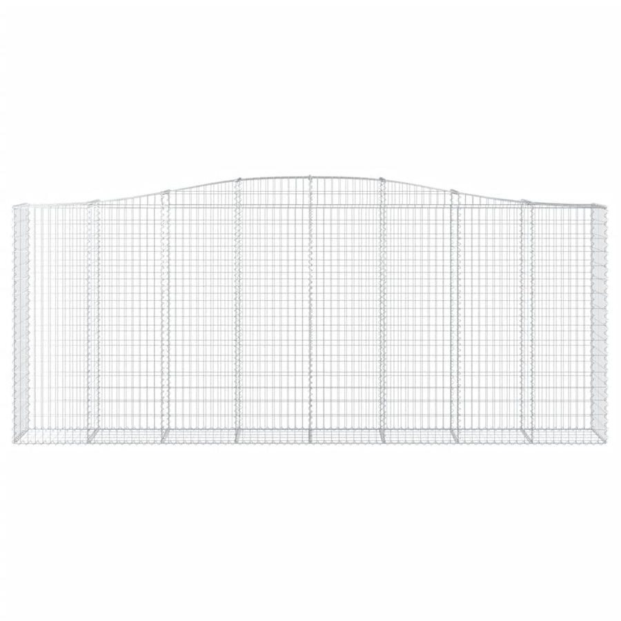 Schanskorven 7 st gewelfd 400x50x160/180 cm ijzer 7 400 x 50 x 160/180 cm