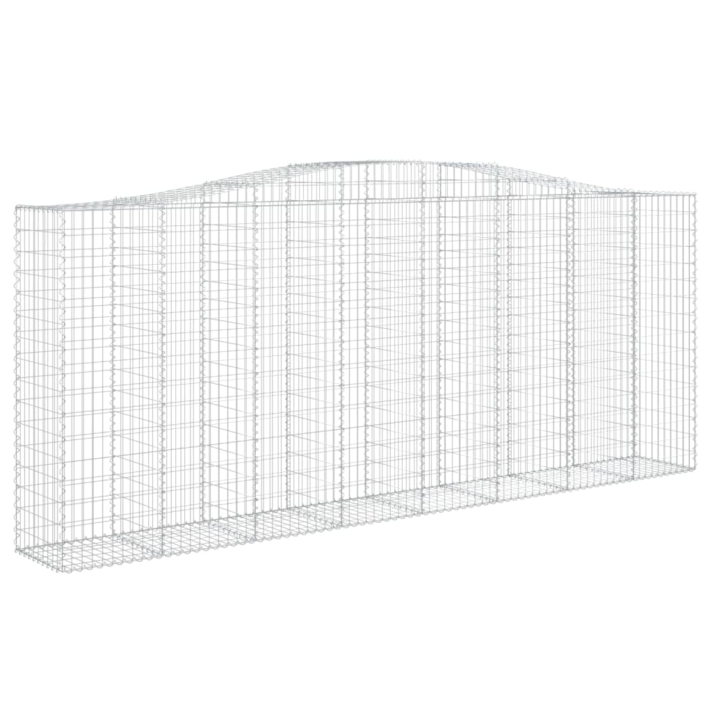 Schanskorven 8 st gewelfd 400x50x160/180 cm ijzer 8 400 x 50 x 160/180 cm