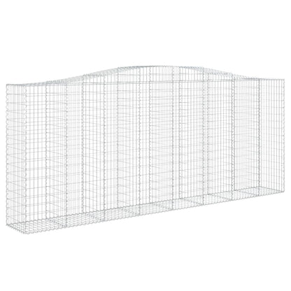 Schanskorven 8 st gewelfd 400x50x160/180 cm ijzer 8 400 x 50 x 160/180 cm