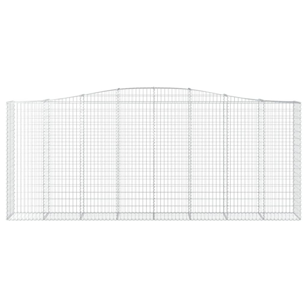 Schanskorven 8 st gewelfd 400x50x160/180 cm ijzer 8 400 x 50 x 160/180 cm