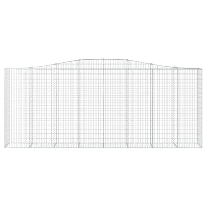 Schanskorven 8 st gewelfd 400x50x160/180 cm ijzer 8 400 x 50 x 160/180 cm