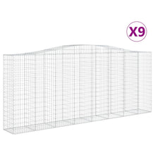 Schanskorven 9 st gewelfd 400x50x160/180 cm ijzer 9 400 x 50 x 160/180 cm