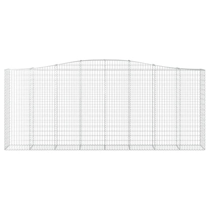 Schanskorven 9 st gewelfd 400x50x160/180 cm ijzer 9 400 x 50 x 160/180 cm