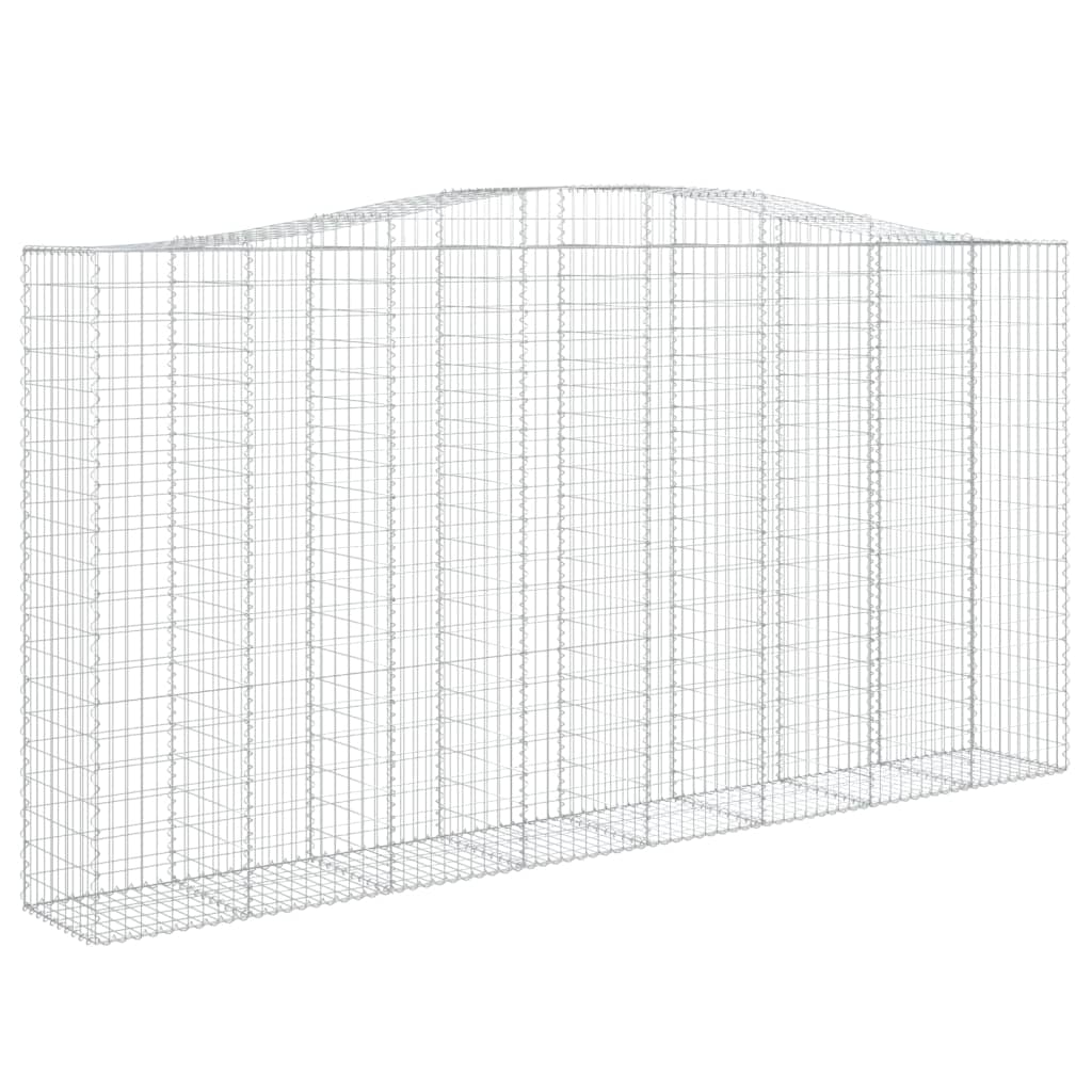 Schanskorven 2 st gewelfd 400x50x200/220 cm ijzer 2 400 x 50 x 200/220 cm
