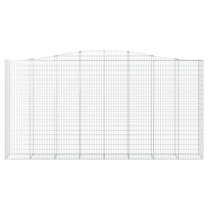 Schanskorven 2 st gewelfd 400x50x200/220 cm ijzer 2 400 x 50 x 200/220 cm