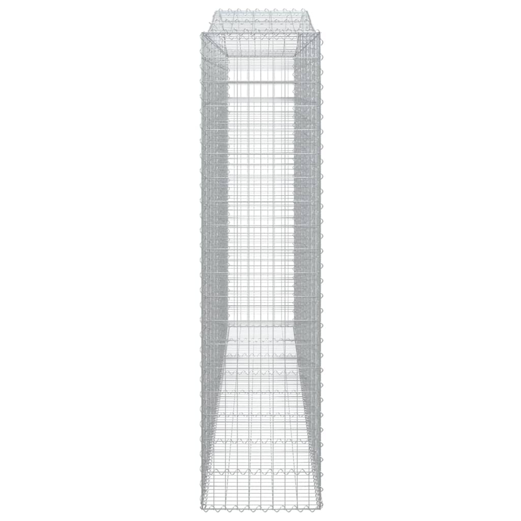 Schanskorven 2 st gewelfd 400x50x200/220 cm ijzer 2 400 x 50 x 200/220 cm