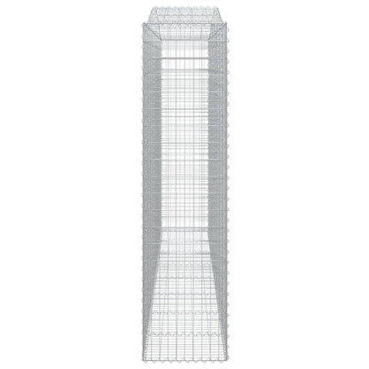 Schanskorven 2 st gewelfd 400x50x200/220 cm ijzer 2 400 x 50 x 200/220 cm