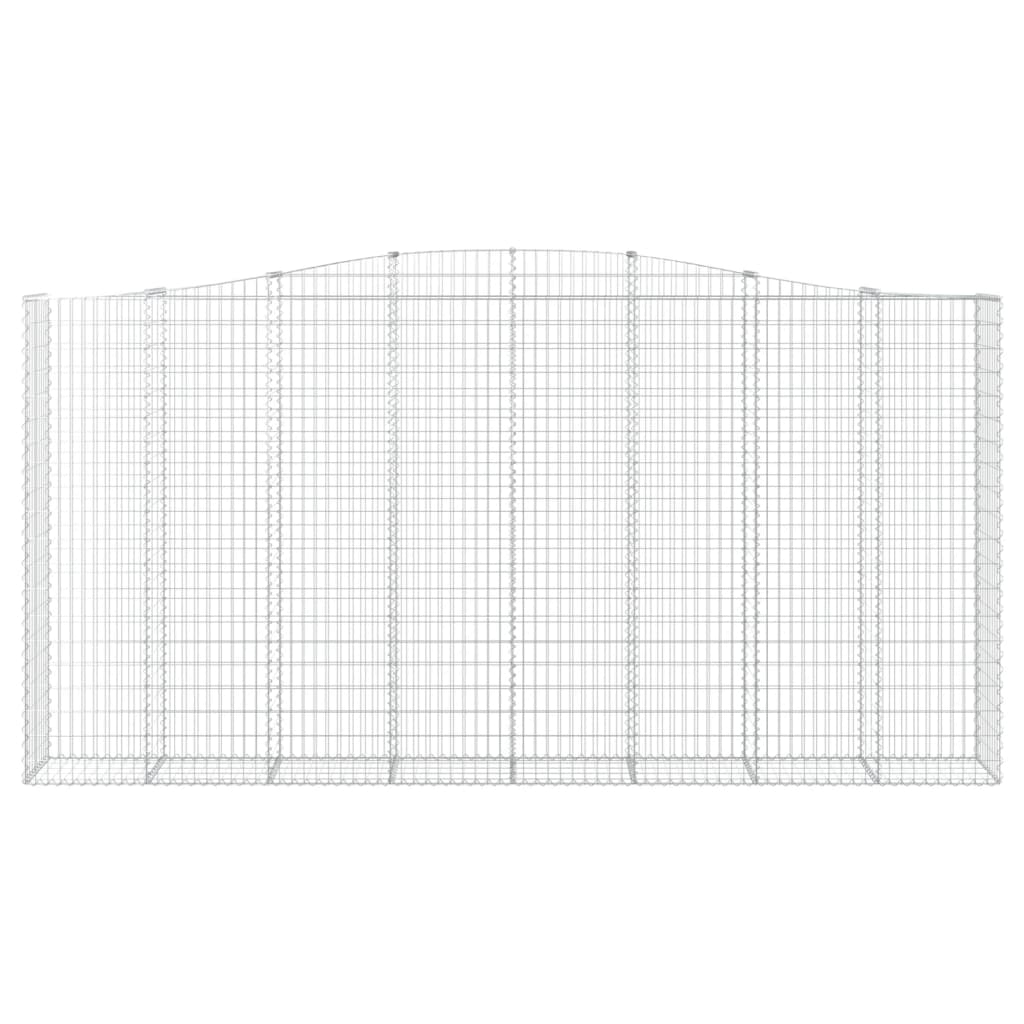 Schanskorven 5 st gewelfd 400x50x200/220 cm ijzer 5 400 x 50 x 200/220 cm