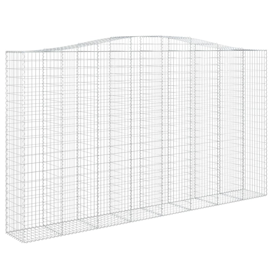 Schanskorven 2 st gewelfd 400x50x220/240 cm ijzer 2 400 x 50 x 220/240 cm