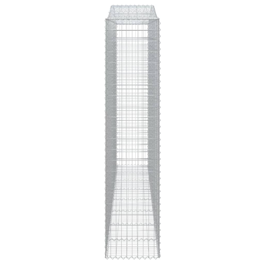 Schanskorven 2 st gewelfd 400x50x220/240 cm ijzer 2 400 x 50 x 220/240 cm
